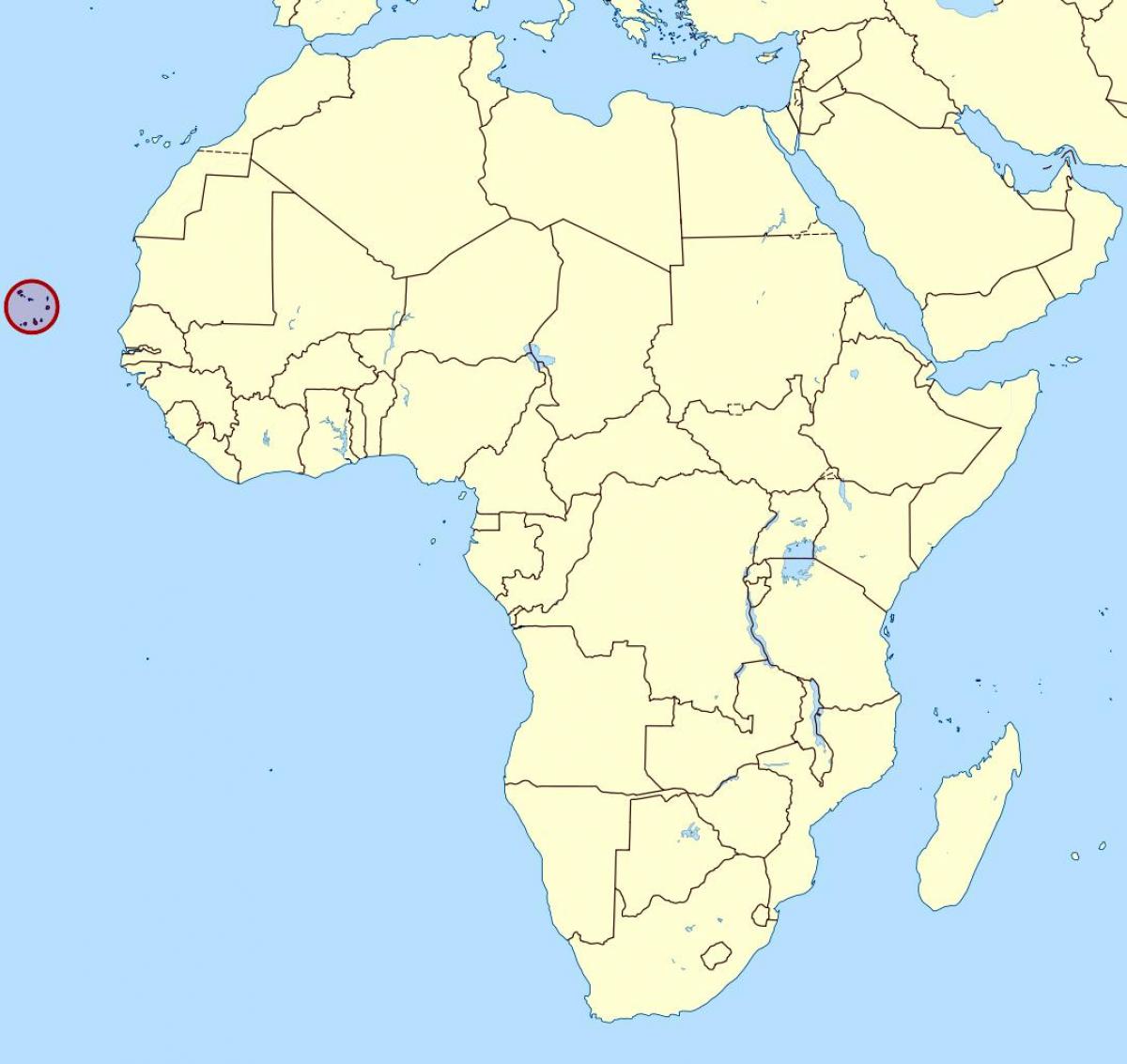 karta Cape Verde lokacija na karti 