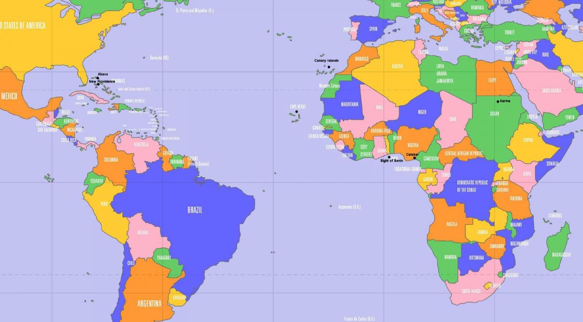 Lokacija Cape Verde na karti svijeta