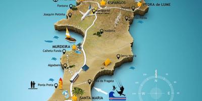 Karta Santa-Maria-Cape Verde